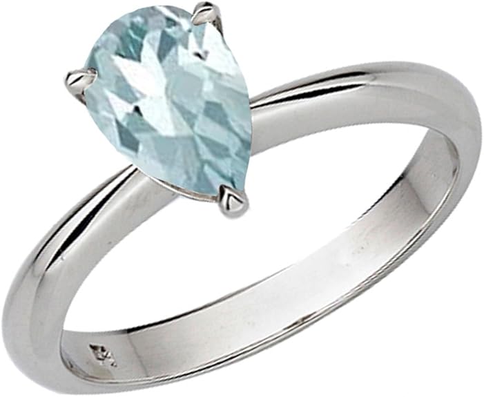 女性に人気! 天然 リング,9.24g アクアマリン 各種パーツ - www